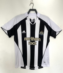 Retro Version 05-06 Newcastle United Home White&Black Thailand Soccer Jersey AAA-811