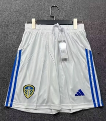 2025-2026 Leeds United Home White Thailand Soccer Shorts