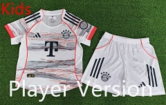 Player Version 25-26 Bayern München Away White Kids/Youth Soccer Uniform-9926