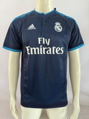 Retro Version 15-16 Real Madrid Away Royal Blue Thailand Soccer Jersey-503