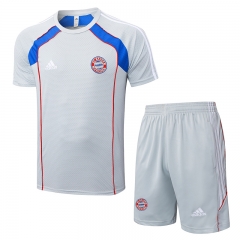 Retro Version 2025-26 Bayern München Grey Thailand Short-sleeved Soccer Tracksuit-815