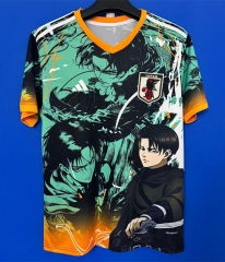 25-26 Japan Attack On Titan Levi Green Thailand Soccer Jersey AAA-6486