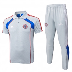 2025-2026 Bayern München Grey Thailand Polo Uniform-815