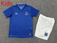 2025-2026 Everton Home Blue Kids/Youth Soccer Uniform-7809