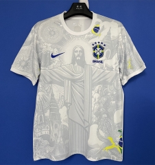 25-26 Brazil Jesus White Thailand Soccer Jersey AAA-6484