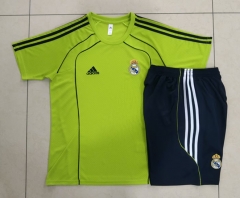 25-26 Real Madrid Grass Green Short-sleeved Thailand Soccer Tracksuit-815