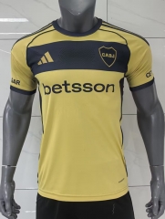 25-26 Boca Juniors Away Yellow Thailand Soccer Jersey AAA-416