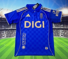 25-26 Real Oviedo Home Blue Thailand Soccer Jersey AAA-3066