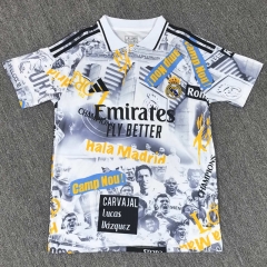 25-26 Special Edition Real Madrid White&Grey Thailand Soccer Jersey-4927