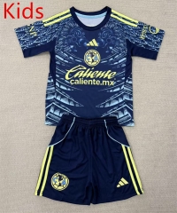 2025-2026 Club America Away Blue Kids/Youth Soccer Uniform-AY