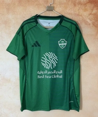 (S-4XL) 25-26 Al-Ahli Saudi Away Green Thailand Soccer Jersey AAA-7209