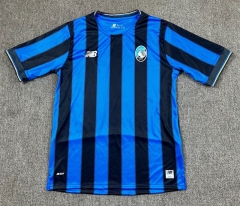25-26 Atalanta BC Home Blue&Black Stripes Thailand Soccer Jersey AAA-417