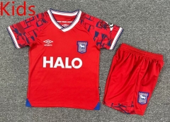 2025-2026 Ipswich Town Away Red Kids/Youth Soccer Uniform-7809
