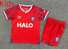 2025-2026 Ipswich Town Away Red Kids/Youth Soccer Uniform-7809