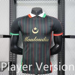 Player Version 2025-2026 Palestine Black Thailand Soccer Jersey AAA-888