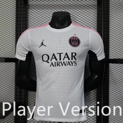 Player Version 25-26 Paris White Training Thailand Soccer Jersey AAA-888