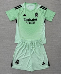 2025-2026 Real Madrid Goalkeeper Light Green Soccer Uniform-AY