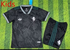 2025-2026 Juventus 2nd Away Black Soccer kids Uniform-1947