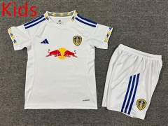 2025-2026 Leeds United Home White Kids/Youth Soccer Uniform-7809
