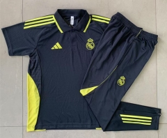 2025-2026 Real Madrid Dark Grey Thailand Polo Uniform-815