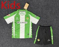 25-26 Real Betis Home Green& White Kids/Youth Soccer Unifrom-GB