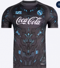(S-4XL)  2025-2026 Napoli Black Thailand Soccer Jersey AAA-0485