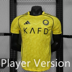 Player Version 25-26 Al-Nassr FC Home Yellow Thailand Soccer Jersey AAA-888