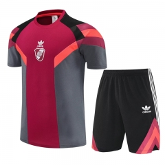 25-26 River Plate Dark Red Short-sleeve Thailand Soccer Uniform AAA-4627