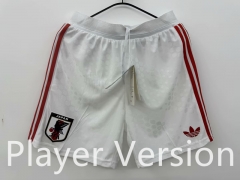 Player Version 25-26 Japan White Thailand Soccer Shorts-2016