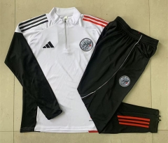 25-26 Ajax White Thailand Soccer Tracksuit-815