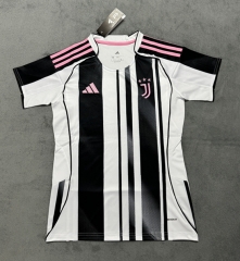 2025-2026 Juventus Home Black&White Thailand Female Soccer Jersey AAA-4506