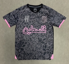 (S-4XL) 25-26 Palestine Black&Grey Thailand Training Soccer Jersey AAA-2633