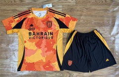 2025-26  Paris FC 2nd Away Orange Soccer Uniform-709