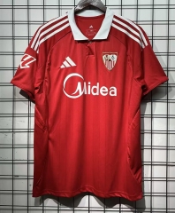 (S-4XL) 25-26 Sevilla Away Red Thailand Soccer Jersey AAA-GB