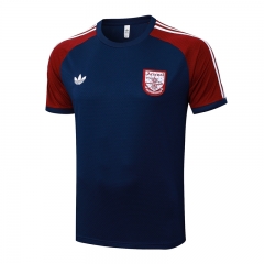 Retro Version 25-26 Arsenal Royal Blue Short-sleeved Thailand Soccer Tracksuit-815