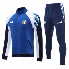 Retro Version Italy Blue Thailand Soccer Jacket Uniform-4627