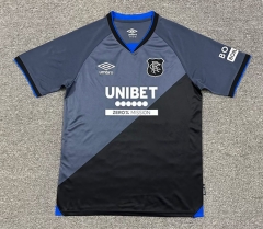 (S-4XL) 25-26 Rangers Football Club 2rd Away Black&Grey Thailand Soccer Jersey AAA-512