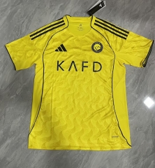 (S-4XL) 25-26 Al-Nassr FC Home Yellow Thailand Soccer Jersey AAA-818