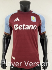 Player Version 2025-26 Aston Villa Home Red Thailand Soccer Jersey AAA-1959