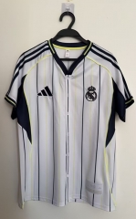 25-26 Real Madrid White Baseball Thailand Soccer Jersey-2483