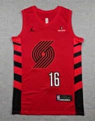 Announcement Edition Portland Trail Blazers Red #16 NBA Jersey-1380