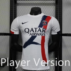 Player Version 25-26 Paris Away White Thailand Soccer Jersey AAA-888