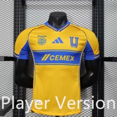 Player Version 2025-2026 Tigres UANL Home Yellow Thailand Soccer Jersey AAA-888