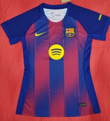 25-26 Barcelona Home Red&Blue Women Thailand Soccer Jersey AAA-708