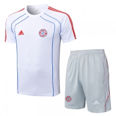 Retro Version 2025-26 Bayern München White Thailand Short-sleeved Soccer Tracksuit-815