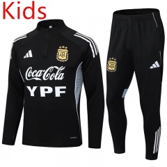 2025-2026 Argentina Black Kids/Youth Soccer Tracksuit-411