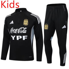 2025-2026 Argentina Black Kids/Youth Soccer Tracksuit-411