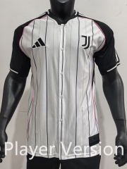 Player Version 25-26 Juventus White&Black Thailand Baseball Jersey AAA-4952