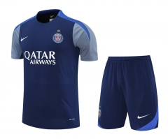 25-26 Paris Royal Blue Thailand Short-sleeve Soccer Jersey Uniform AAA-4627