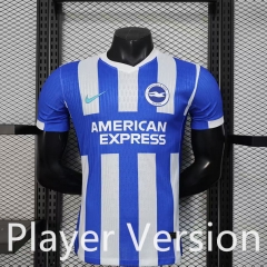 Player Version 25-26 Brighton & Hove Albion Home Blue&White Thailand Soccer Jersey AAA-888